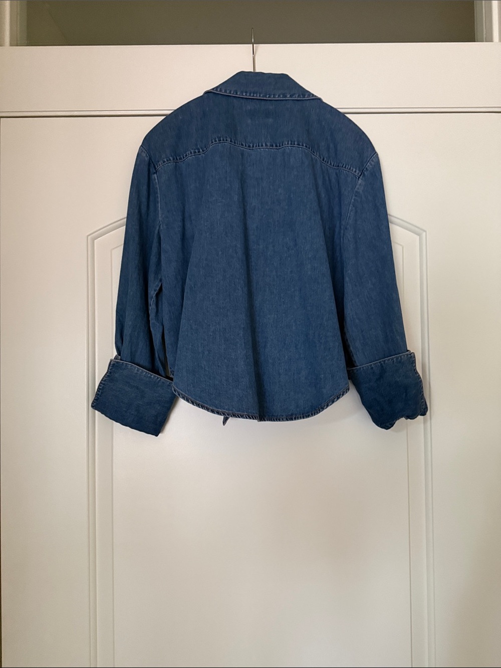 Alice + Olivia denim blouse - Picture 5 of 7